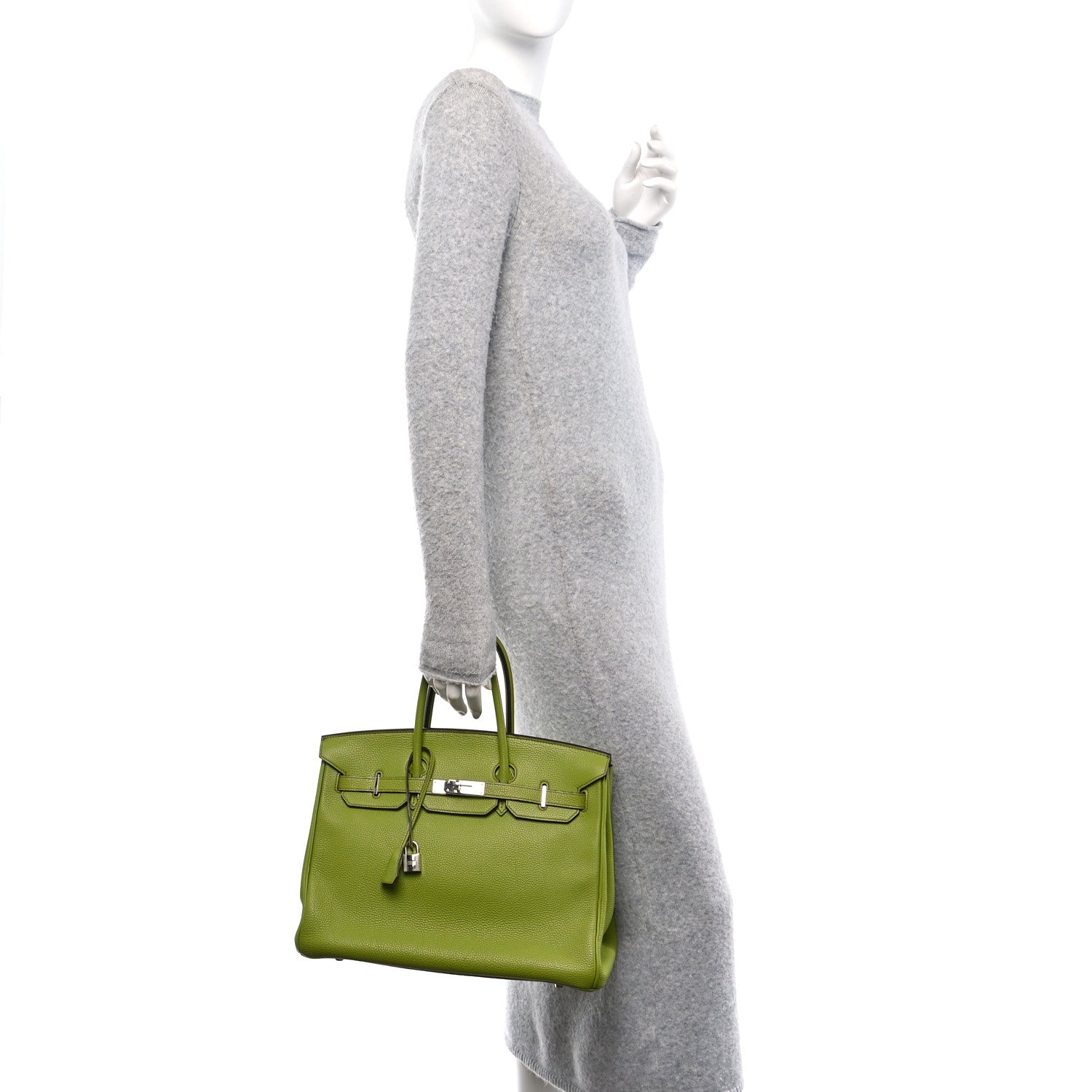Hermes Togo Birkin 35 Vert Anis 2 of 10