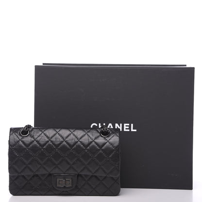 Chanel Aged Calfskin Quilted 2.55 Reissue 225 Flap So Black 10 of 10