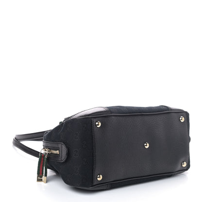 Gucci Monogram Small Princy Satchel Black 3 of 7