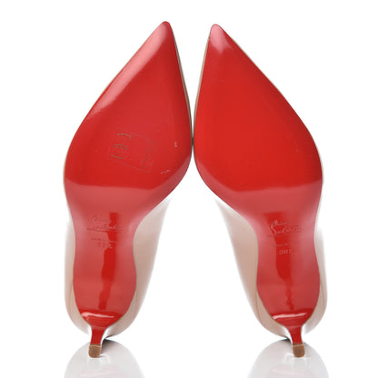 Christian Louboutin Patent Pigalle 85 Pumps 38.5 Nude 7 of 15