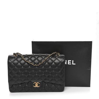 Chanel Caviar Quilted Maxi Double Flap Black 11 of 11
