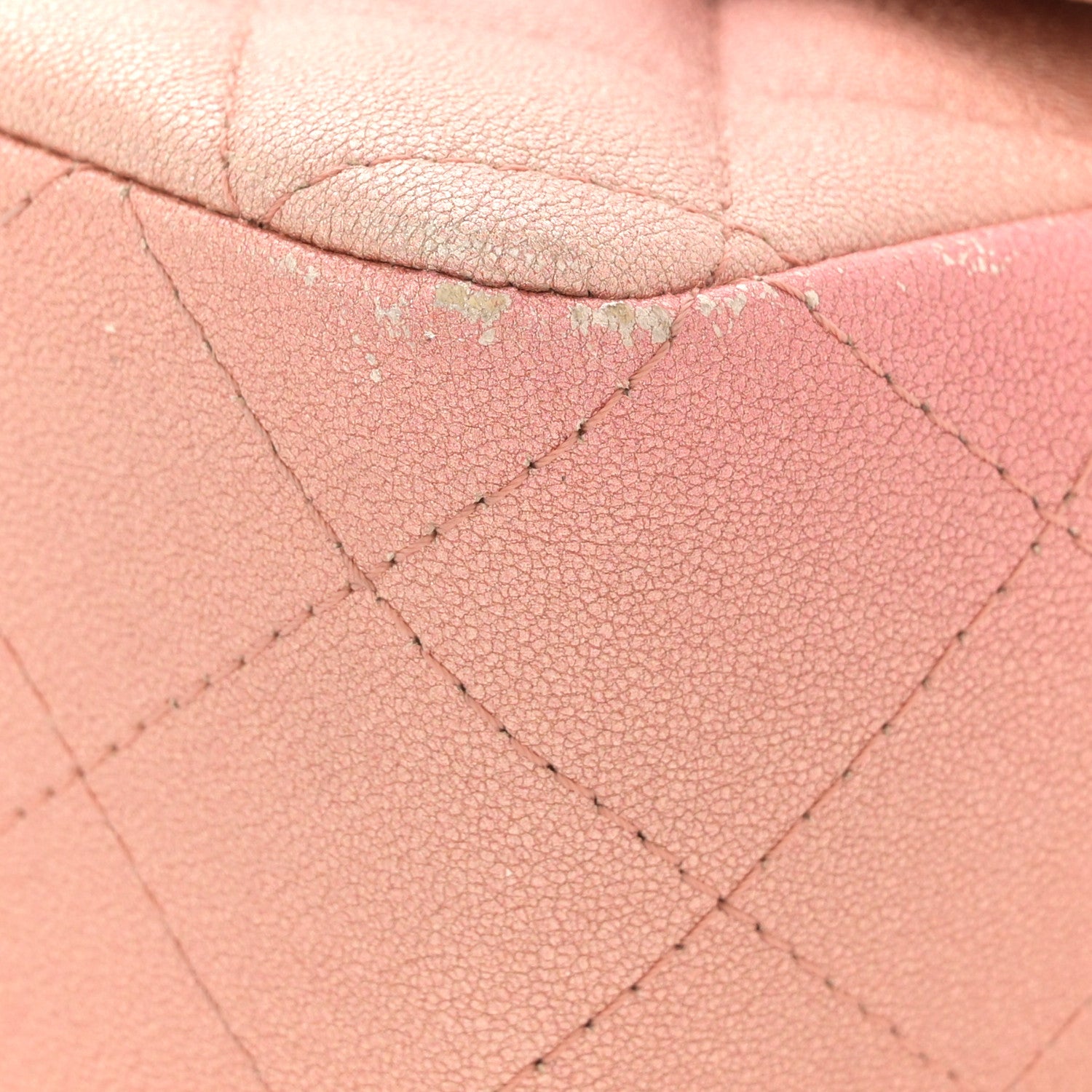 Chanel Metallic Lambskin Quilted Ombre Mini Rectangular Flap Pink 11 of 12