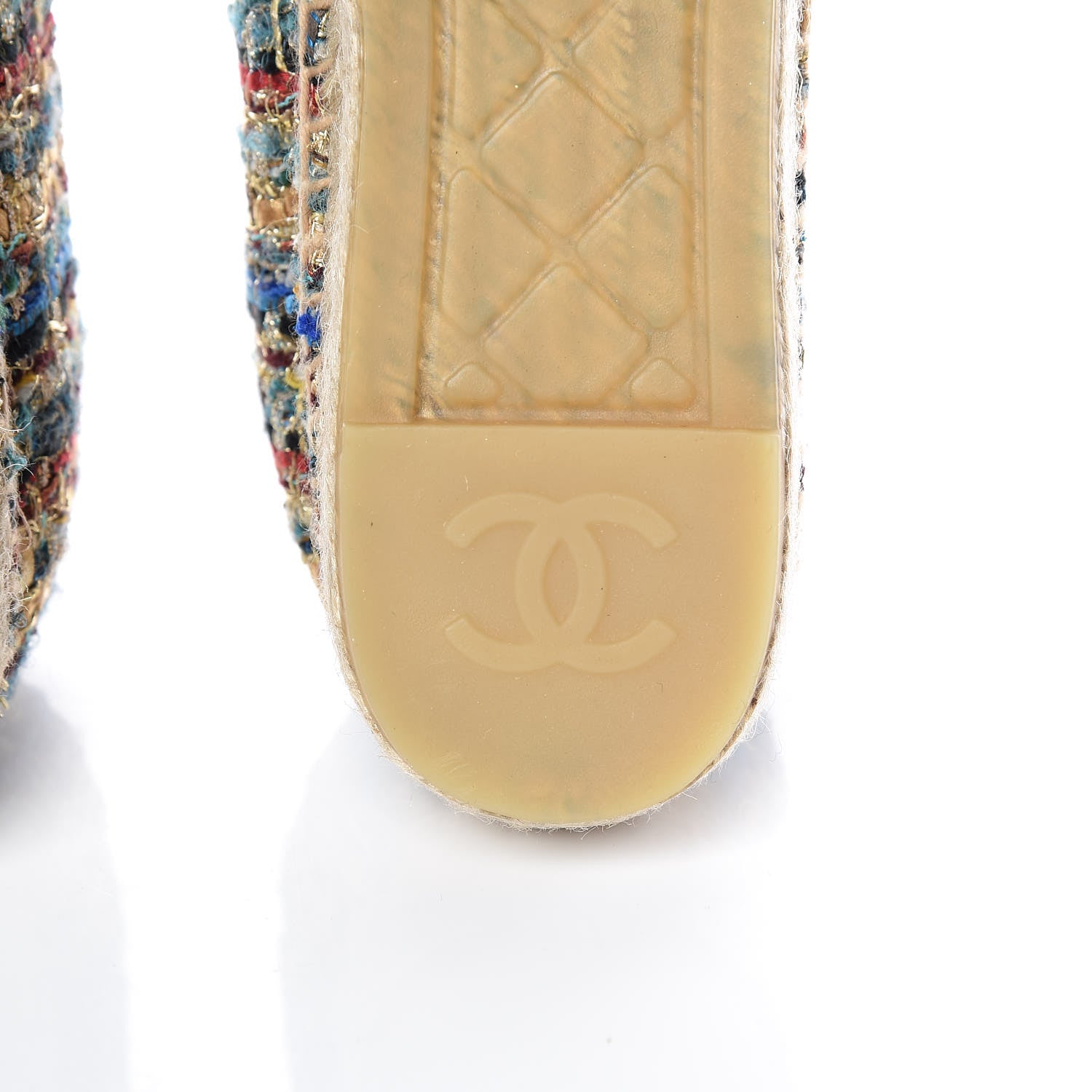 Chanel Tweed Grosgrain CC Espadrilles 36 Multicolor 7 of 10