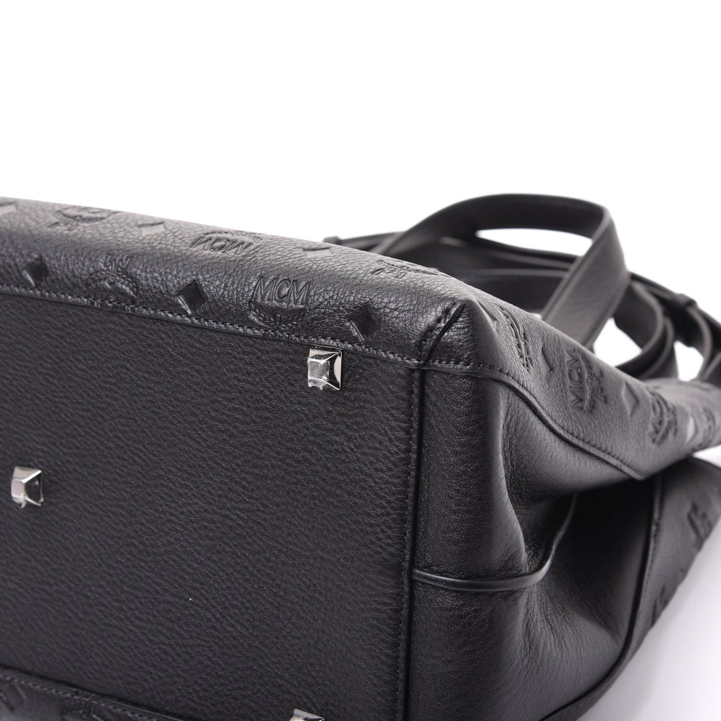 Calfskin Ottomar Monogram Large Essential Tote Black
