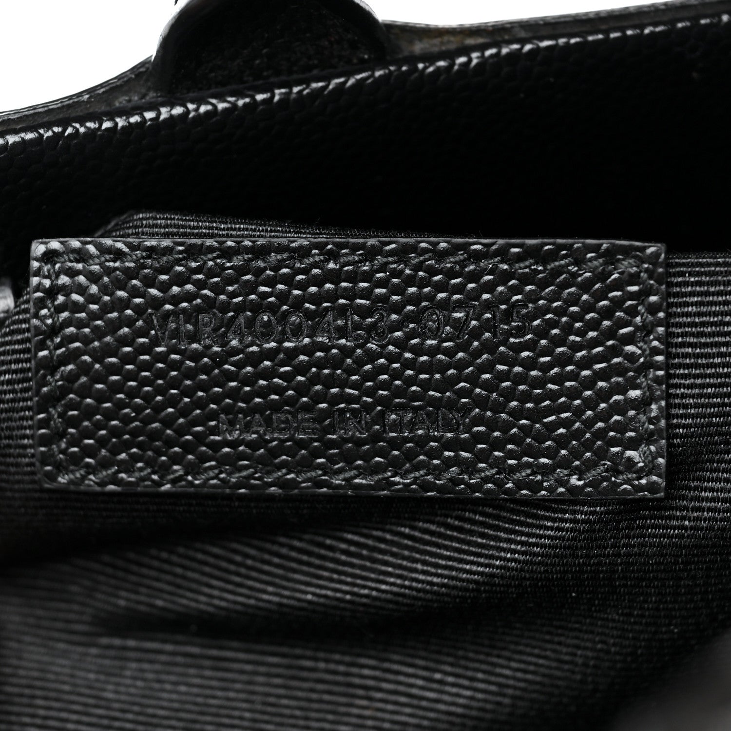 Saint Laurent Grained Calfskin Small Cabas Rive Gauche Black 7 of 9