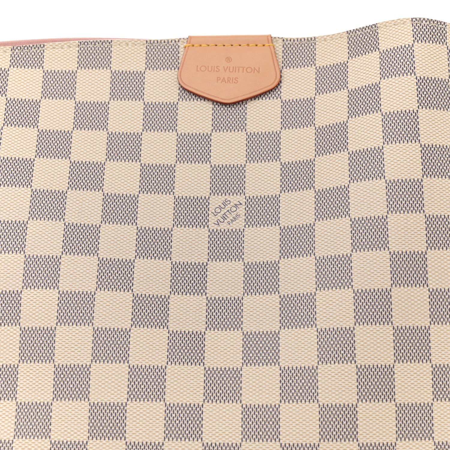 Louis Vuitton Damier Azur Graceful MM Rose Ballerine 7 of 9