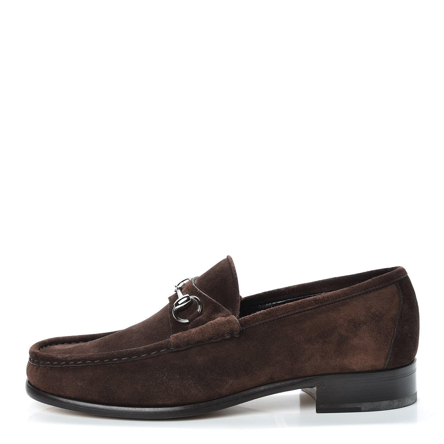 Gucci Suede Mens 1953 Horsebit Loafers 9 Brown 1 of 10