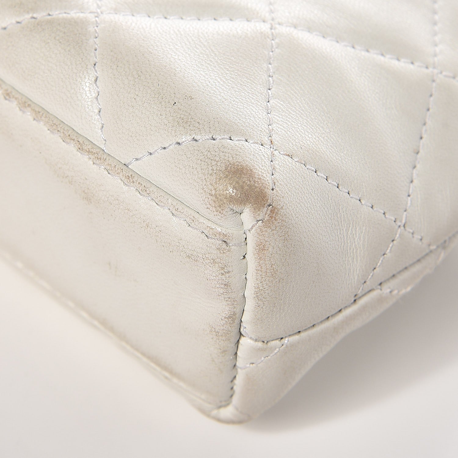 Chanel Lambskin Quilted Flap Waist Belt Bag White 13 of 20