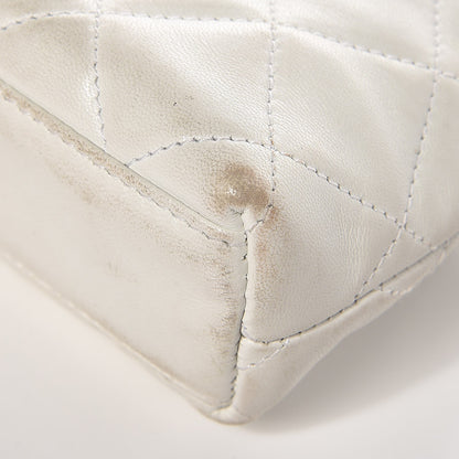 Chanel Lambskin Quilted Flap Waist Belt Bag White 13 of 20