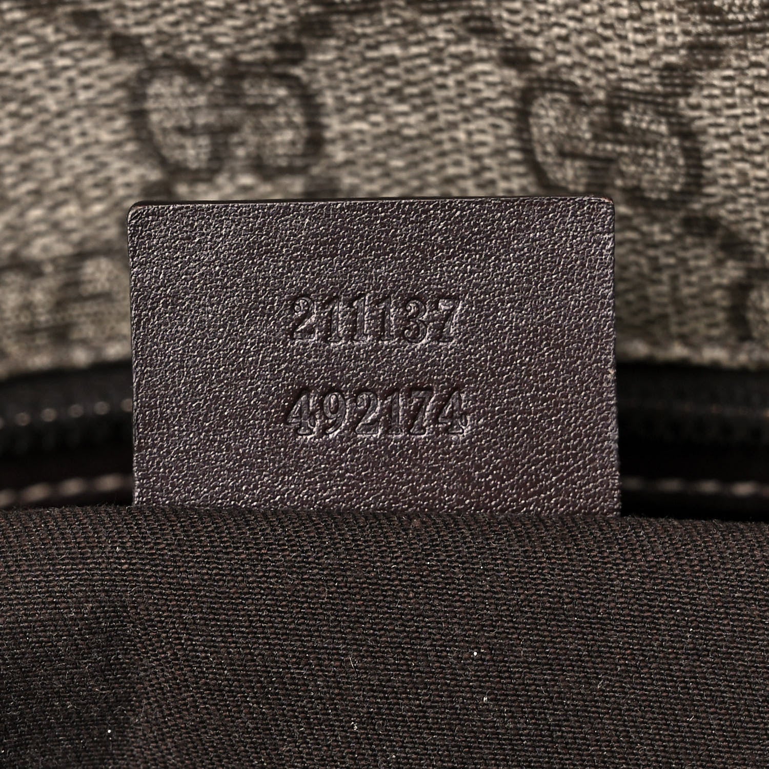 Gucci GG Plus Monogram Medium Zippered Shopping Tote Dark Brown 7 of 12