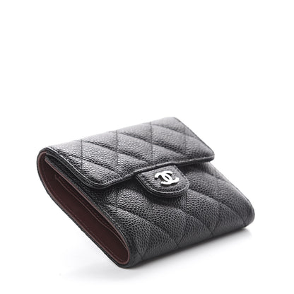 Chanel Caviar Quilted Compact Flap Wallet Black 3 of 7