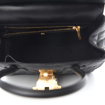 Versace Vitello Quilted Medium Palazzo Empire Bag Black 4 of 8