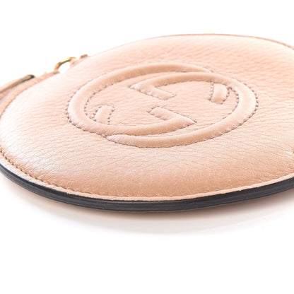 Gucci Pebbled Calfskin Round Coin Purse Pale Pink 6 of 8