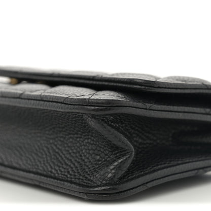 Chanel Caviar Quilted Wallet on Chain WOC Black 10 of 11
