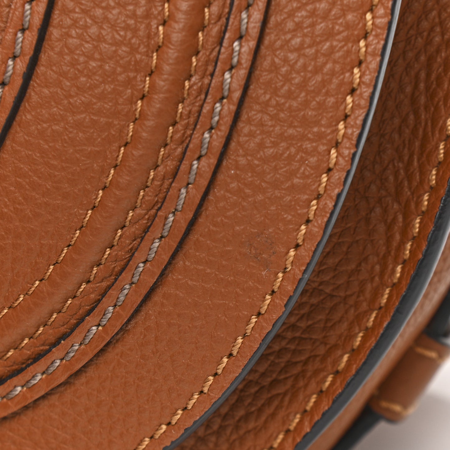 Calfskin Medium Marcie Round Crossbody Bag Tan