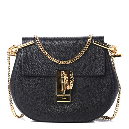 Chloe Grained Lambskin Mini Drew Shoulder Bag Black 1 of 4