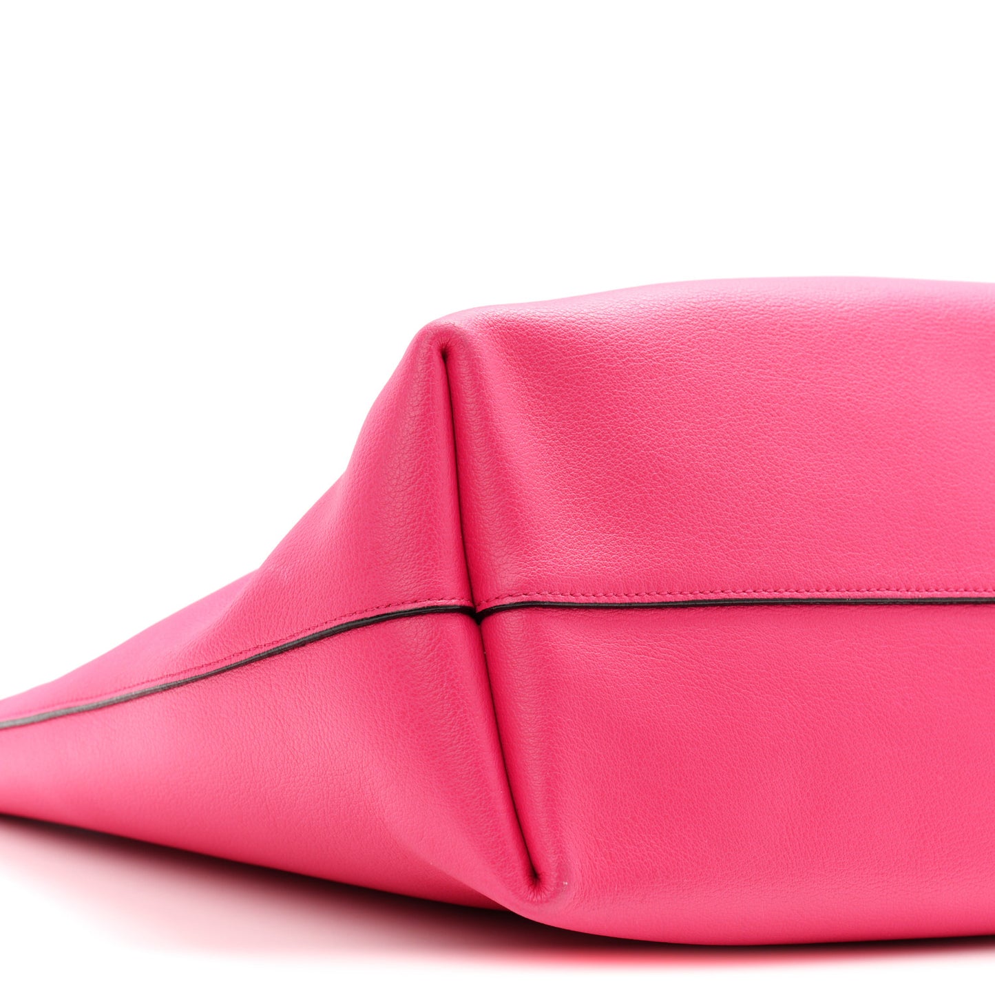 Calfskin Large Shopping Tote Fuchsia