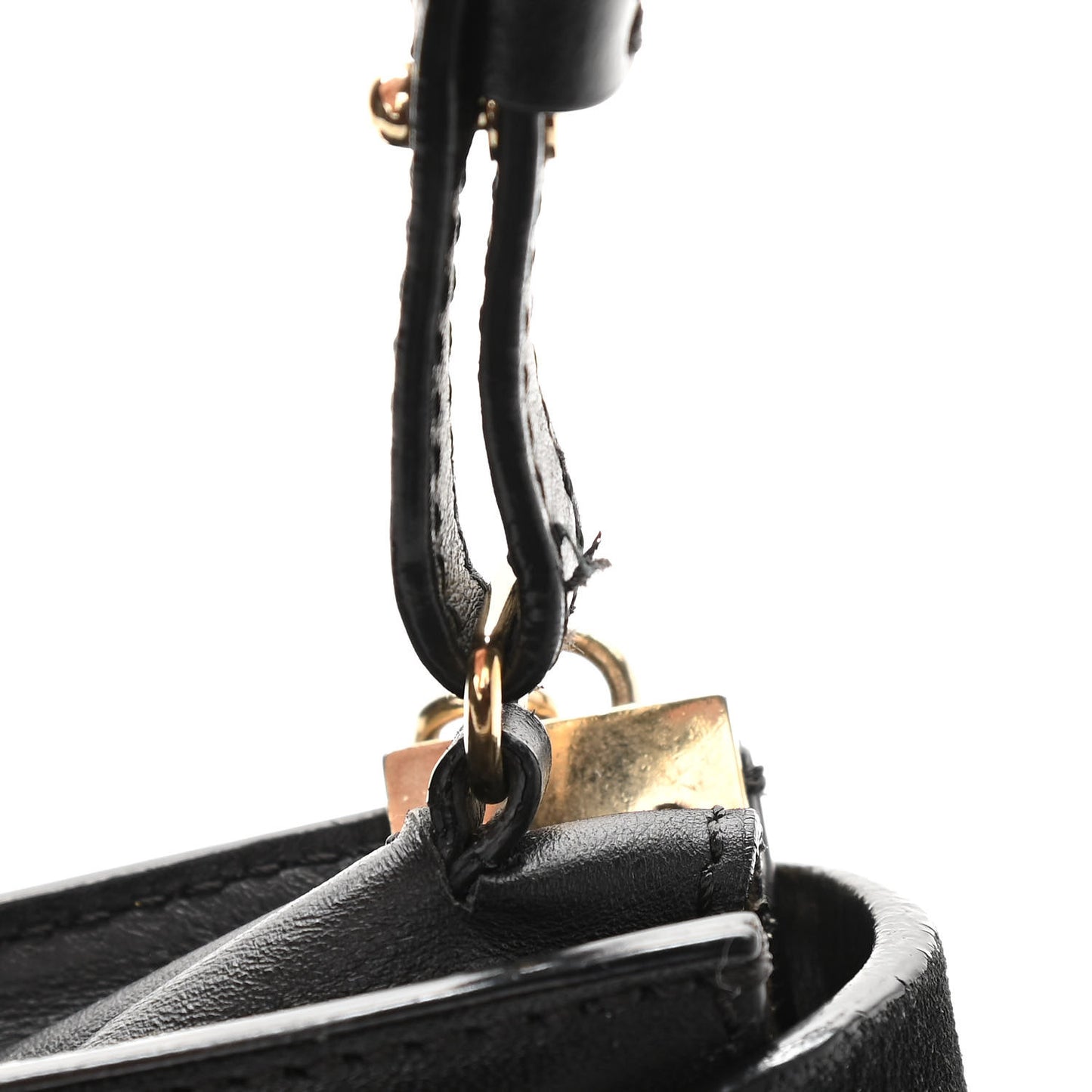 Suede Calfskin Mini Faye Shoulder Bag Black