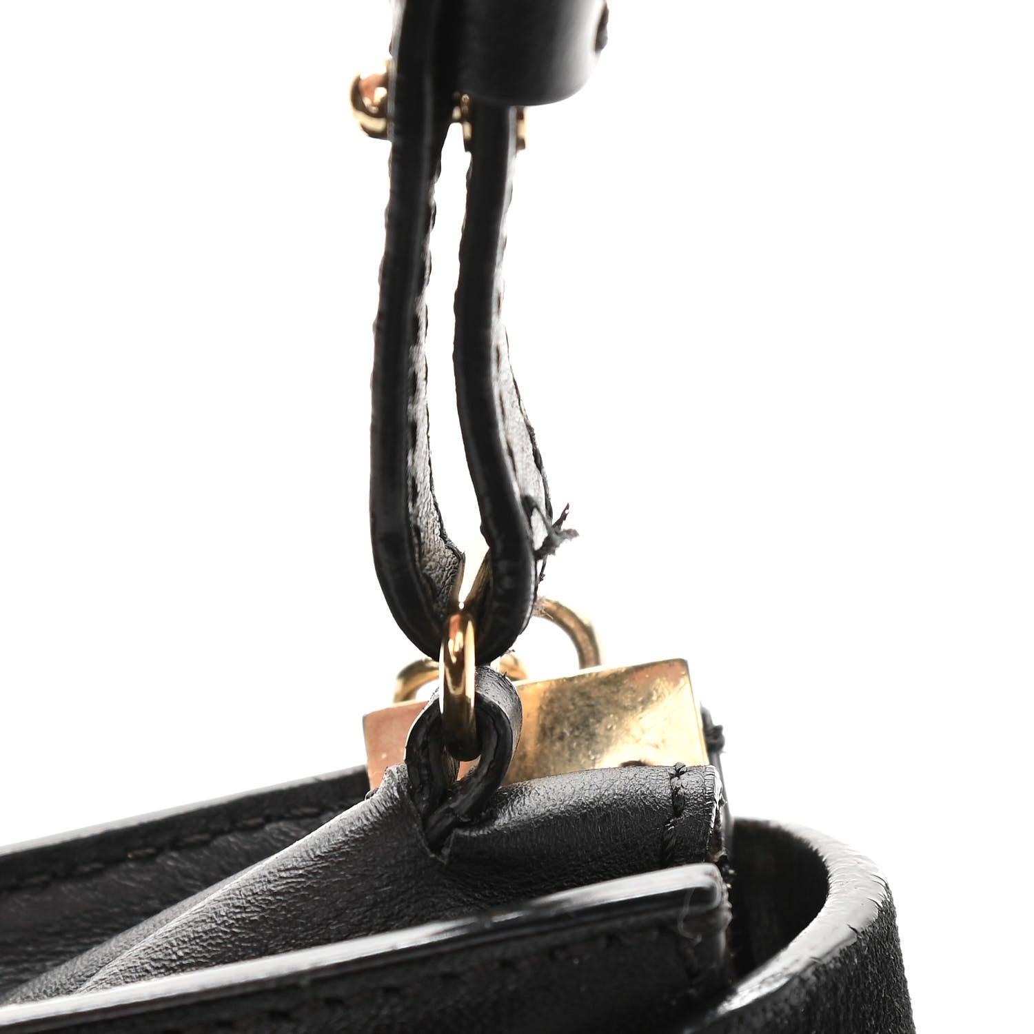 Chloe Suede Calfskin Mini Faye Shoulder Bag Black 16 of 16