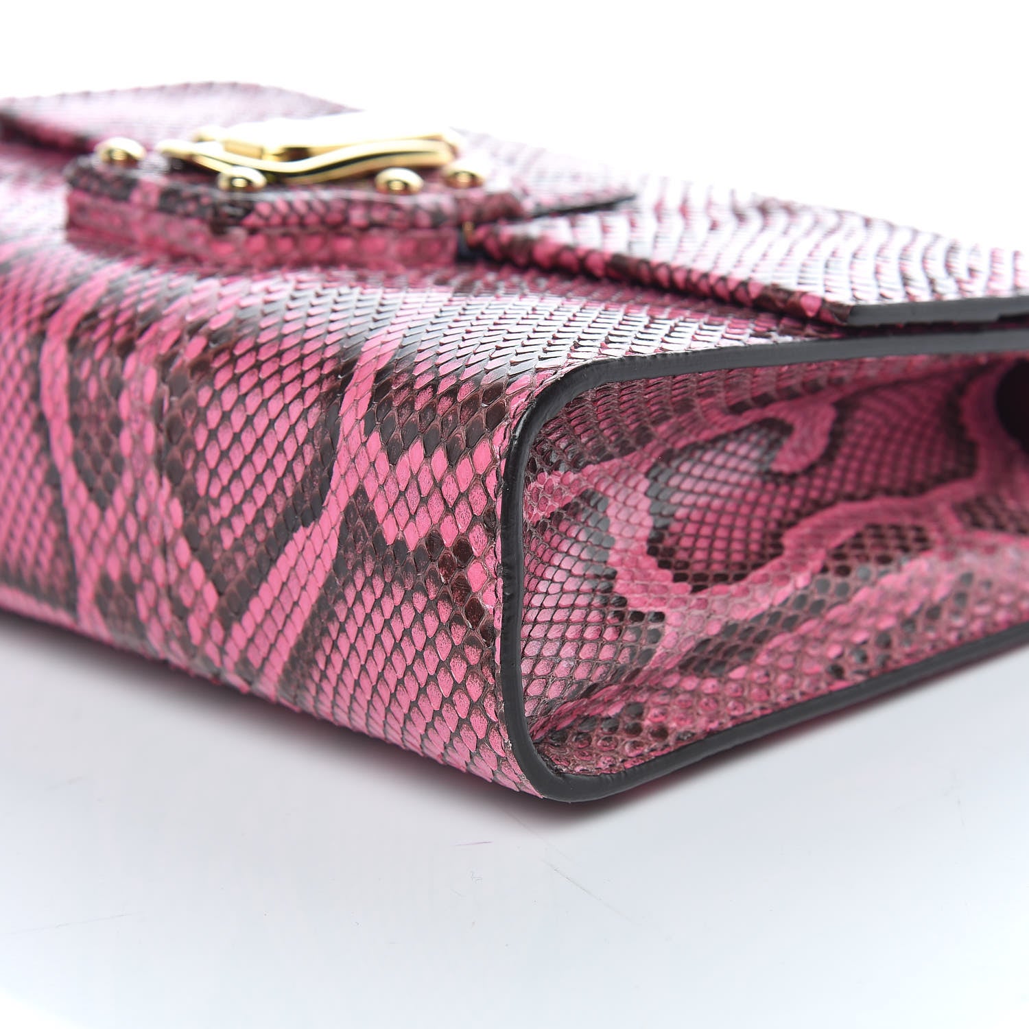 Dolce & Gabbana Python Lucia Top Handle Bag Raspberry 9 of 13
