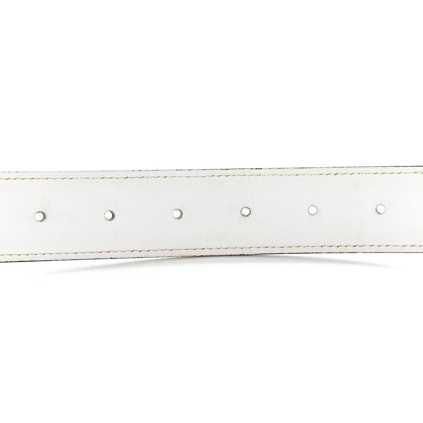Epsom 32mm H Belt 80 32 Bleu Indigo White
