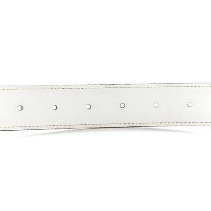 Hermes Epsom 32mm H Belt 80 32 Bleu Indigo White 4 of 7
