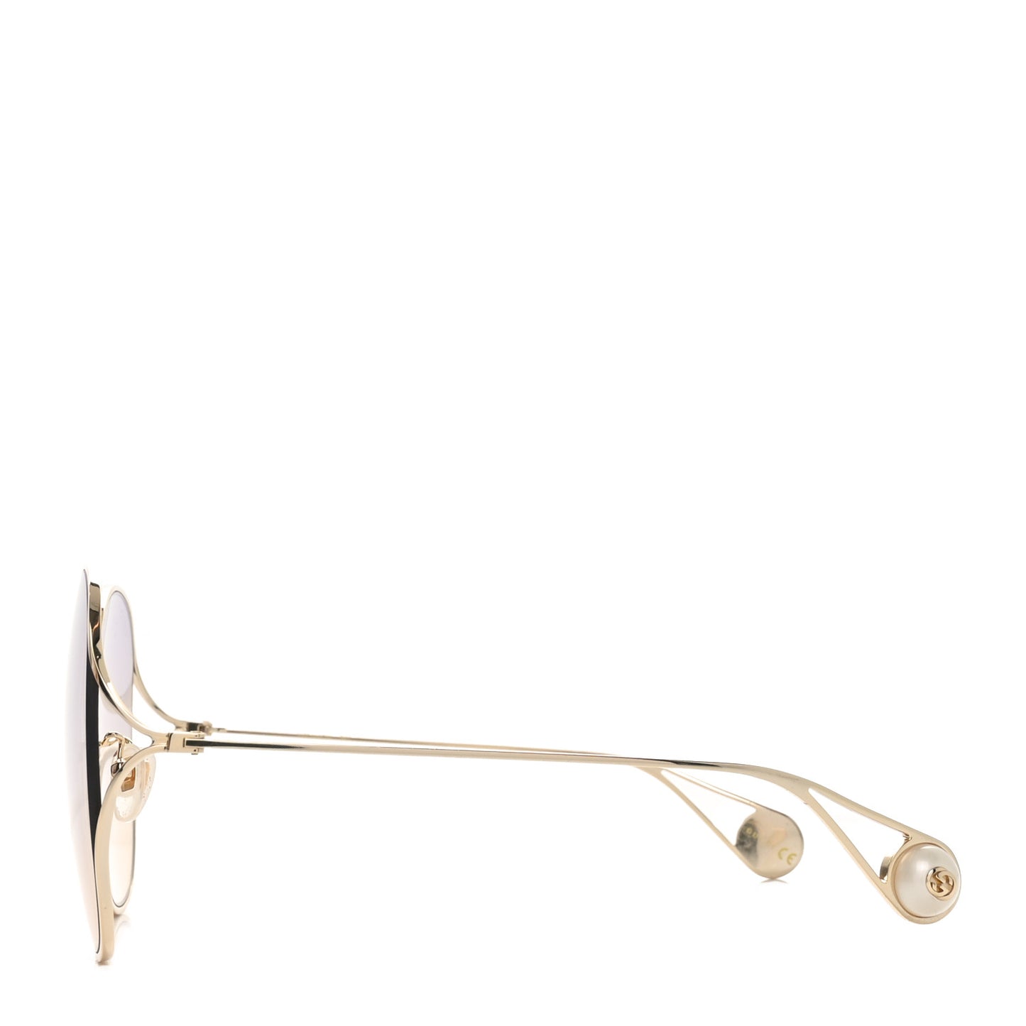 Oversized Round GG0362S Sunglasses Gold