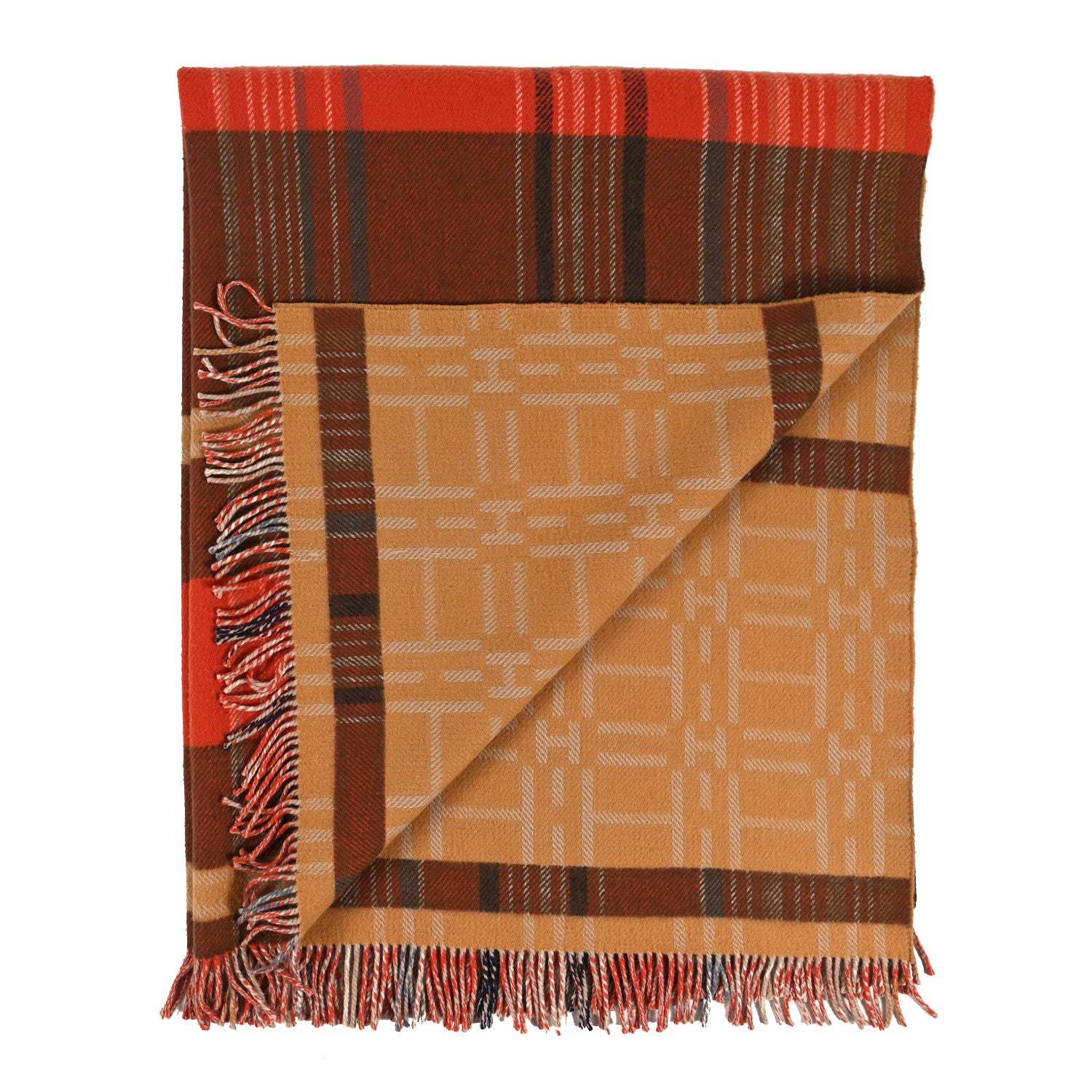 Hermes Wool Scott'H Blanket Potiron 2 of 3