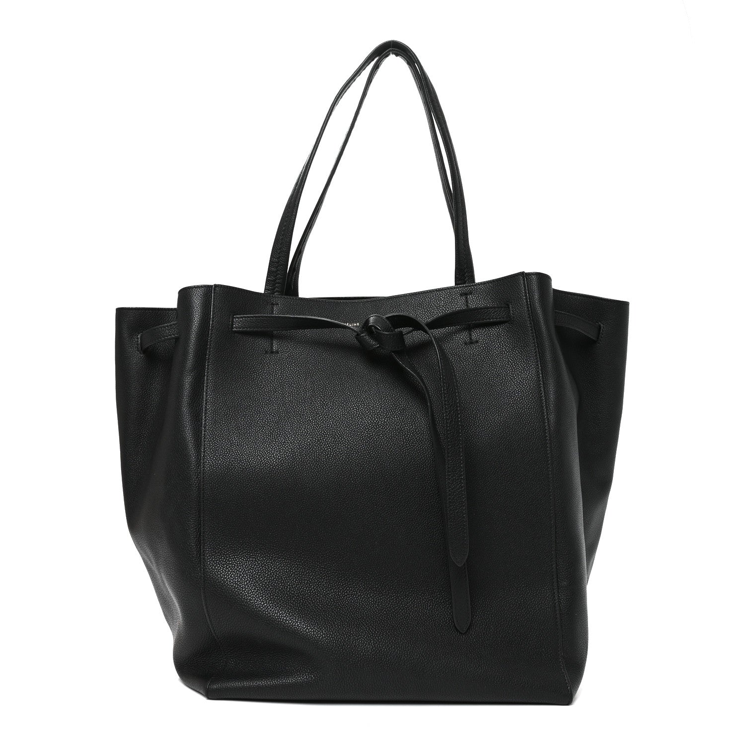 Celine Soft Grained Calfskin Medium Belt Cabas Phantom Black 1 of 9