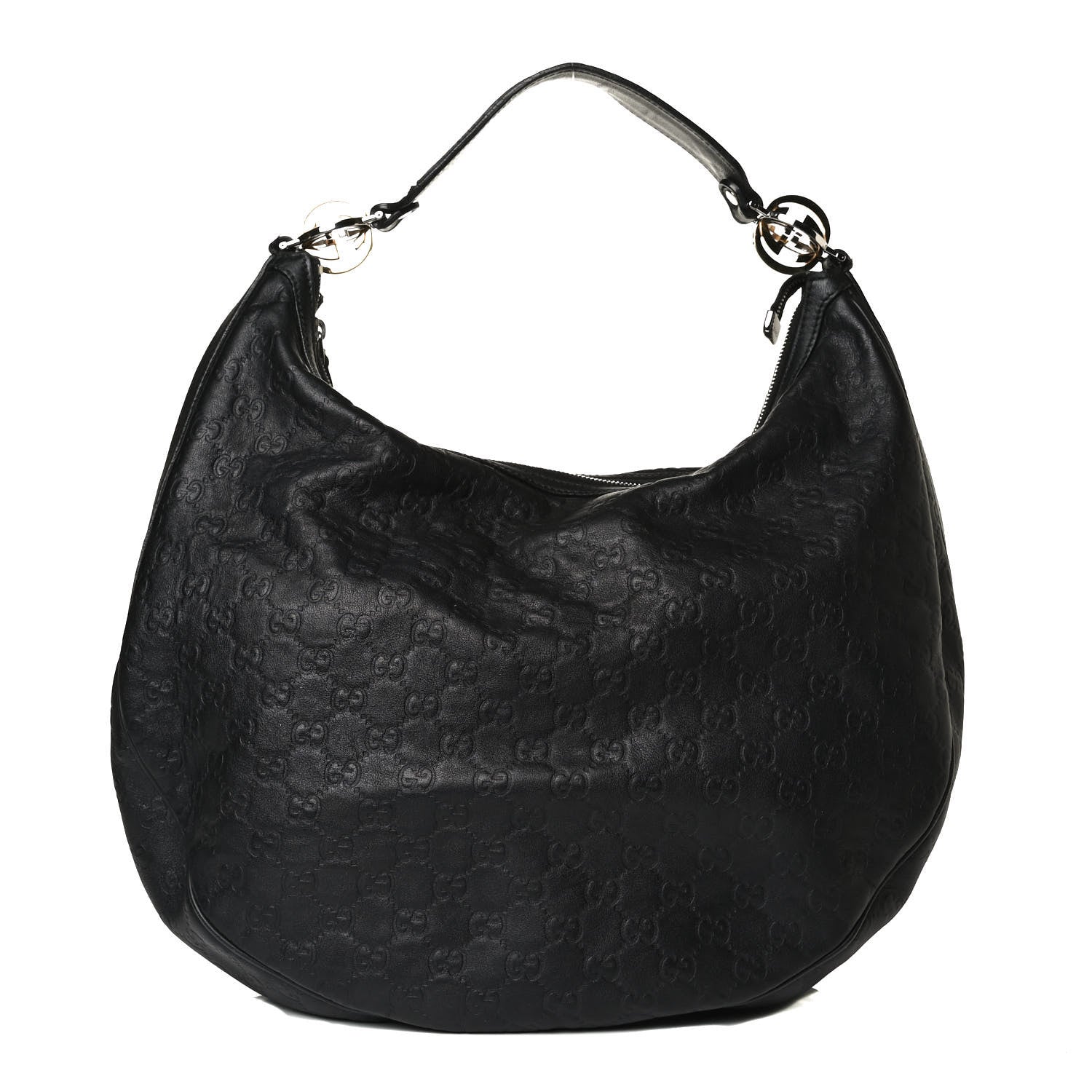 Gucci Guccissima Large GG Twins Hobo Black 1 of 21