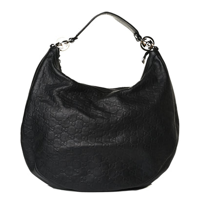 Gucci Guccissima Large GG Twins Hobo Black 1 of 21