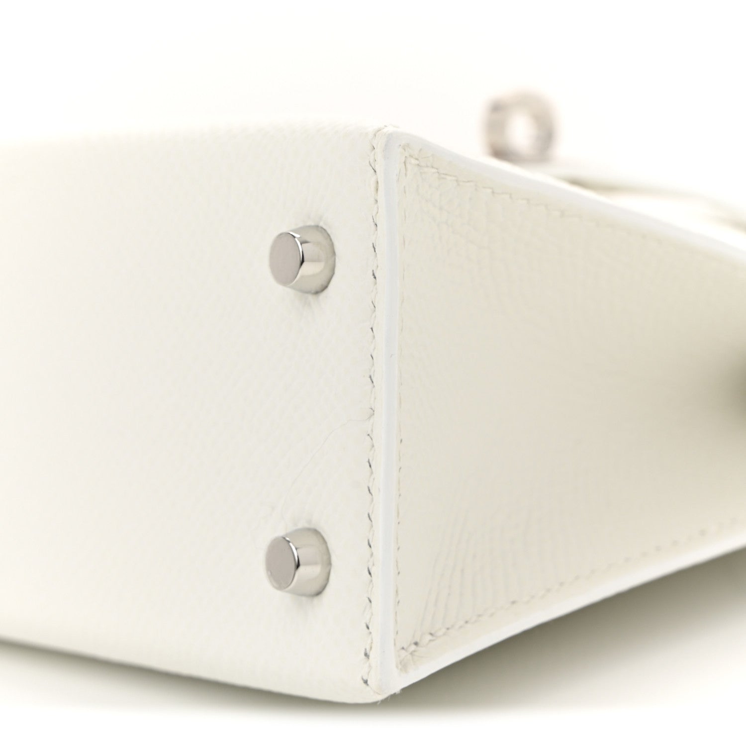 Hermes Epsom Mini Kelly Sellier 20 New White 18 of 19