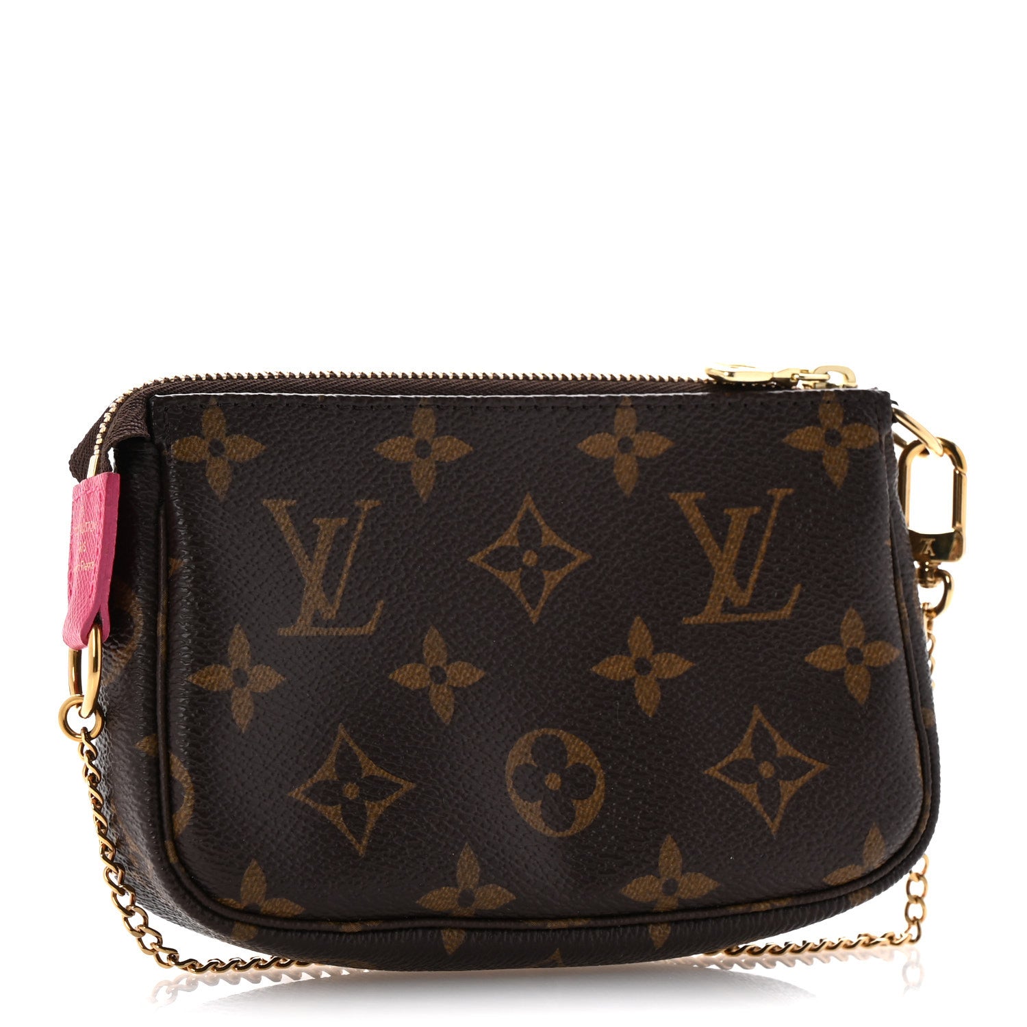 Louis Vuitton Monogram 2019 Christmas Animation Mini Courchevel Pochette Accessories Fuchsia 3 of 9