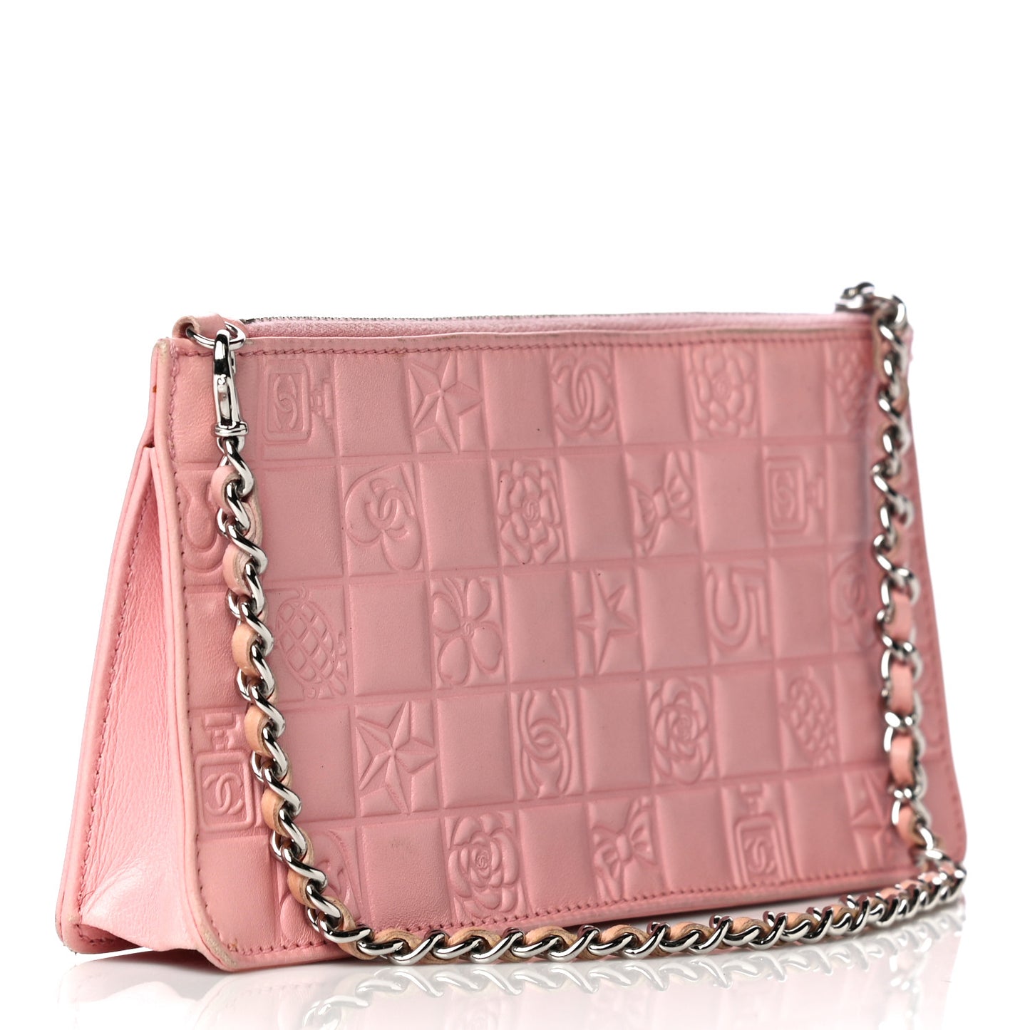Lambskin Precious Symbols Pochette Pink