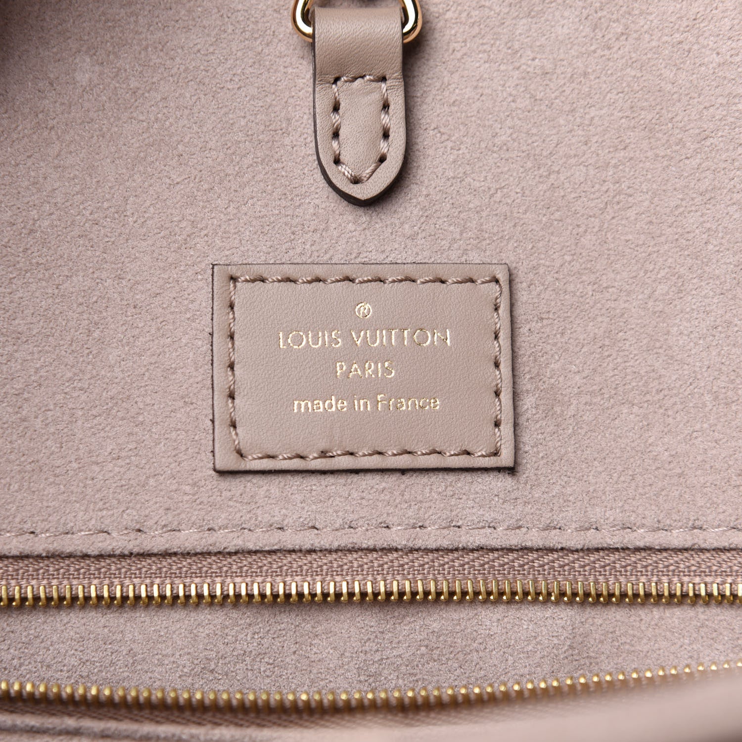 Louis Vuitton Empreinte Monogram Giant Onthego MM Tourterelle Creme 6 of 9