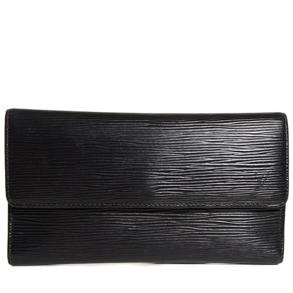 Louis Vuitton Epi Porte Tresor International Wallet Black 1 of 7