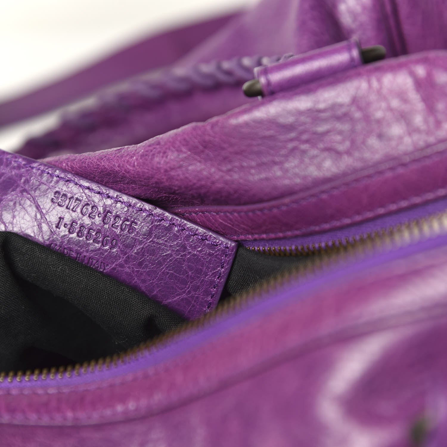 Balenciaga Agneau Classic Hardware Boston Ultraviolet 10 of 11