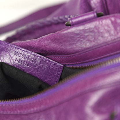 Balenciaga Agneau Classic Hardware Boston Ultraviolet 10 of 11