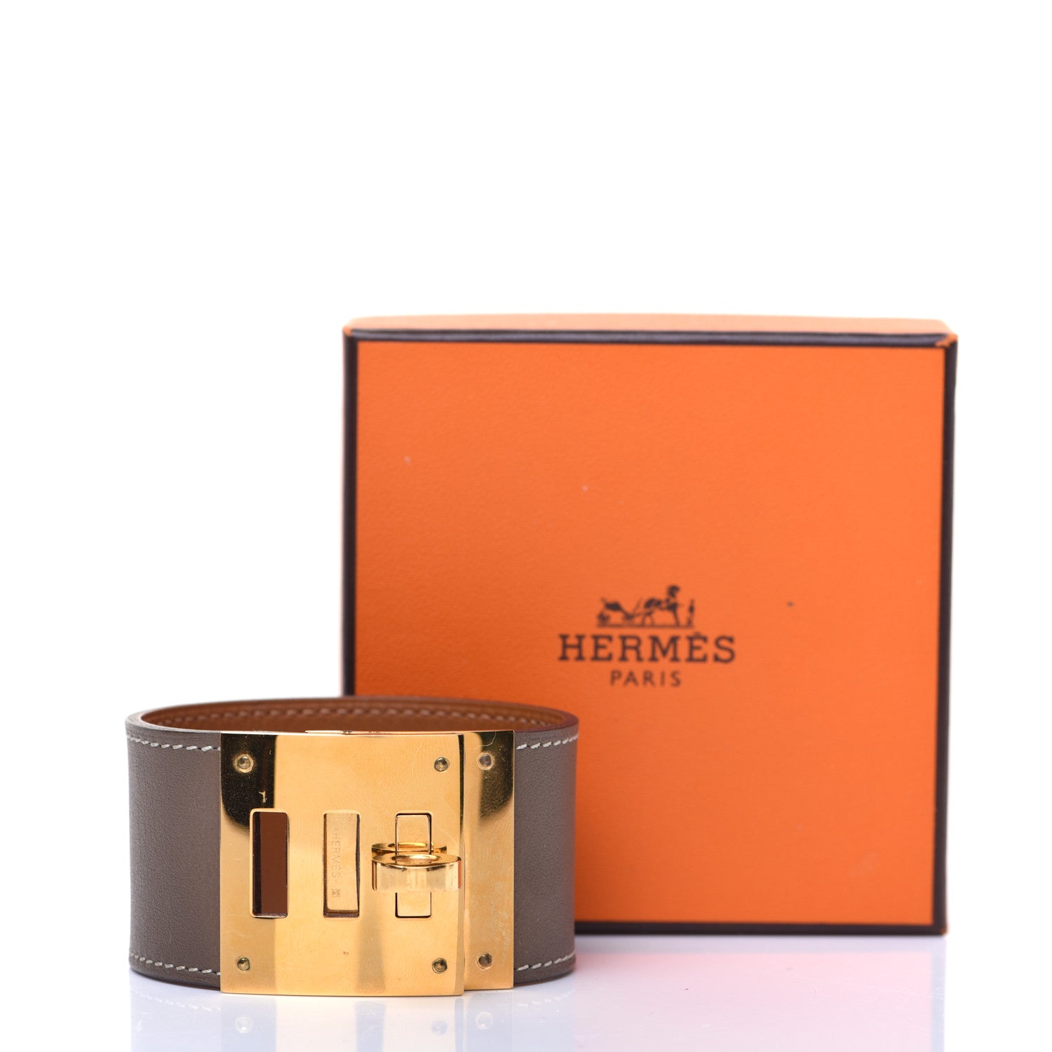 Hermes Swift Kelly Dog Bracelet T2 Etoupe 8 of 8