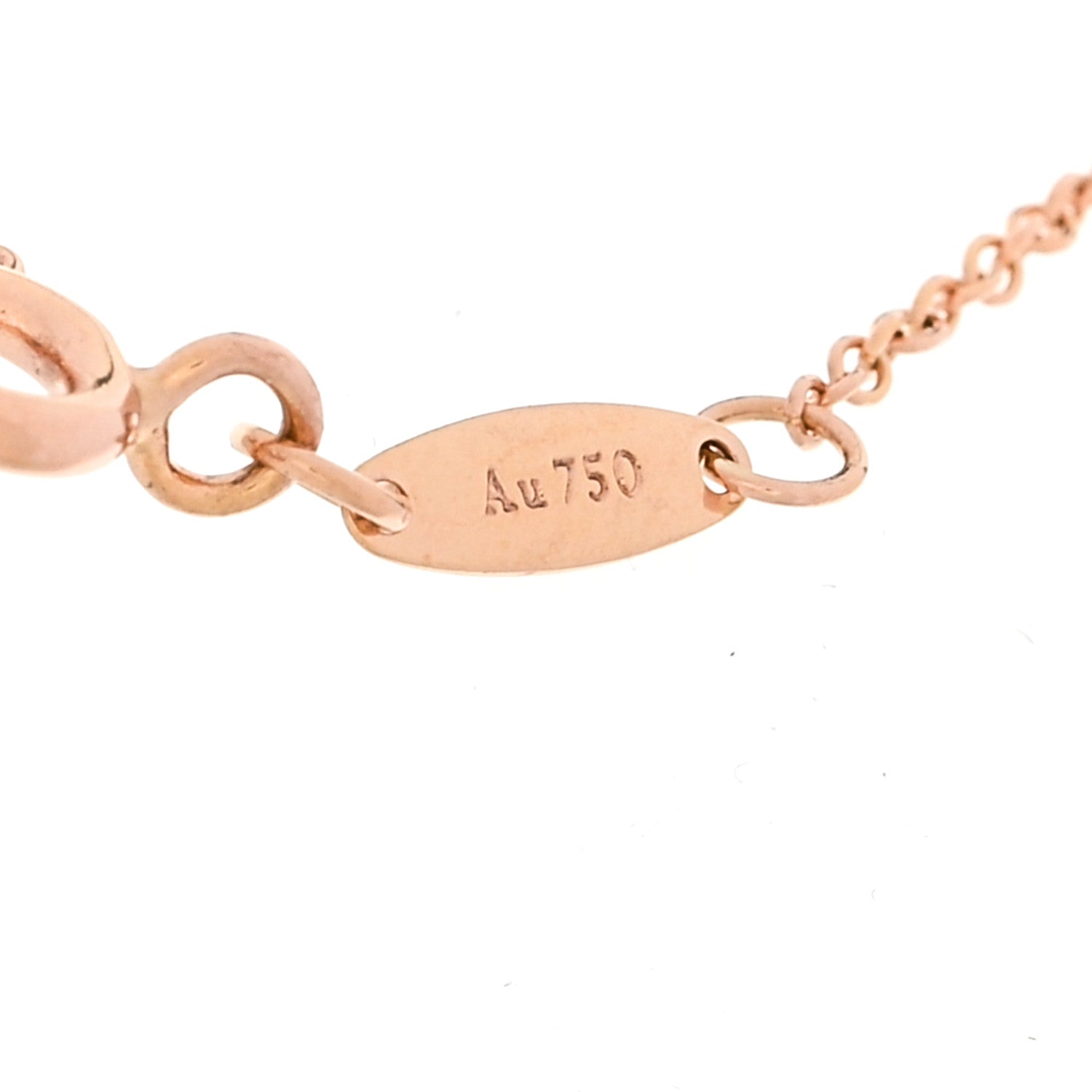 Tiffany 18K Rose Gold Diamond .15ctw Elsa Peretti Diamonds by the Yard Station Bracelet 3 of 4
