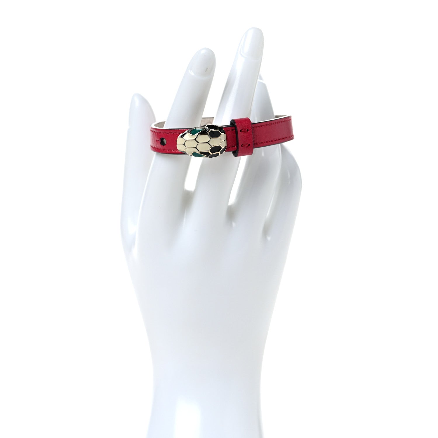 Bulgari Calfskin Serpenti Forever Bracelet L Bright Rose 2 of 6