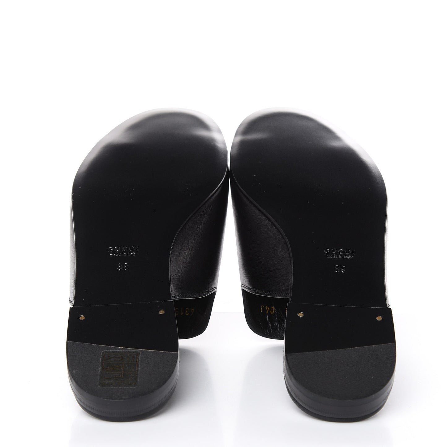 Malaga Kid Horsebit Slide Sandals 39 Black
