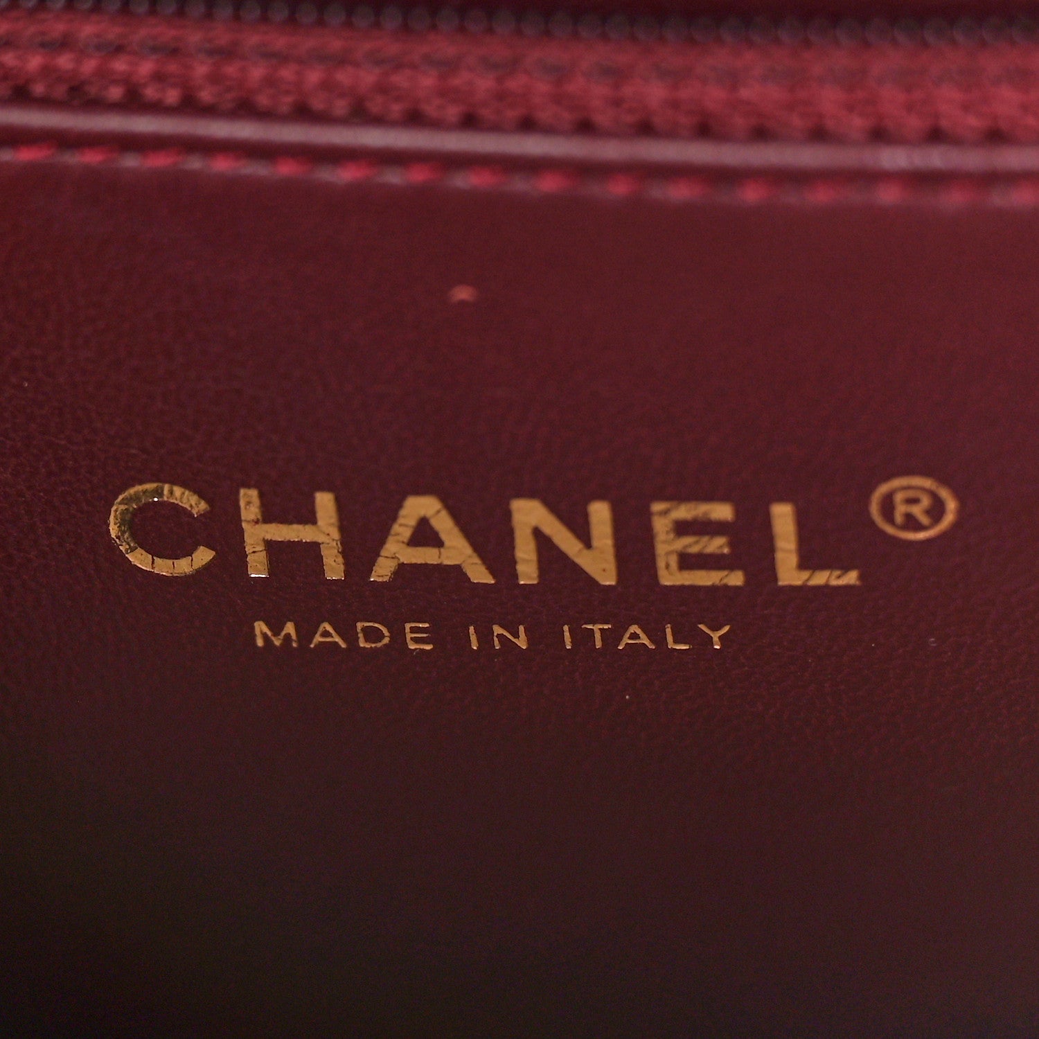 Chanel Calfskin Chevron Quilted Medal Flap Burgundy 6 of 11