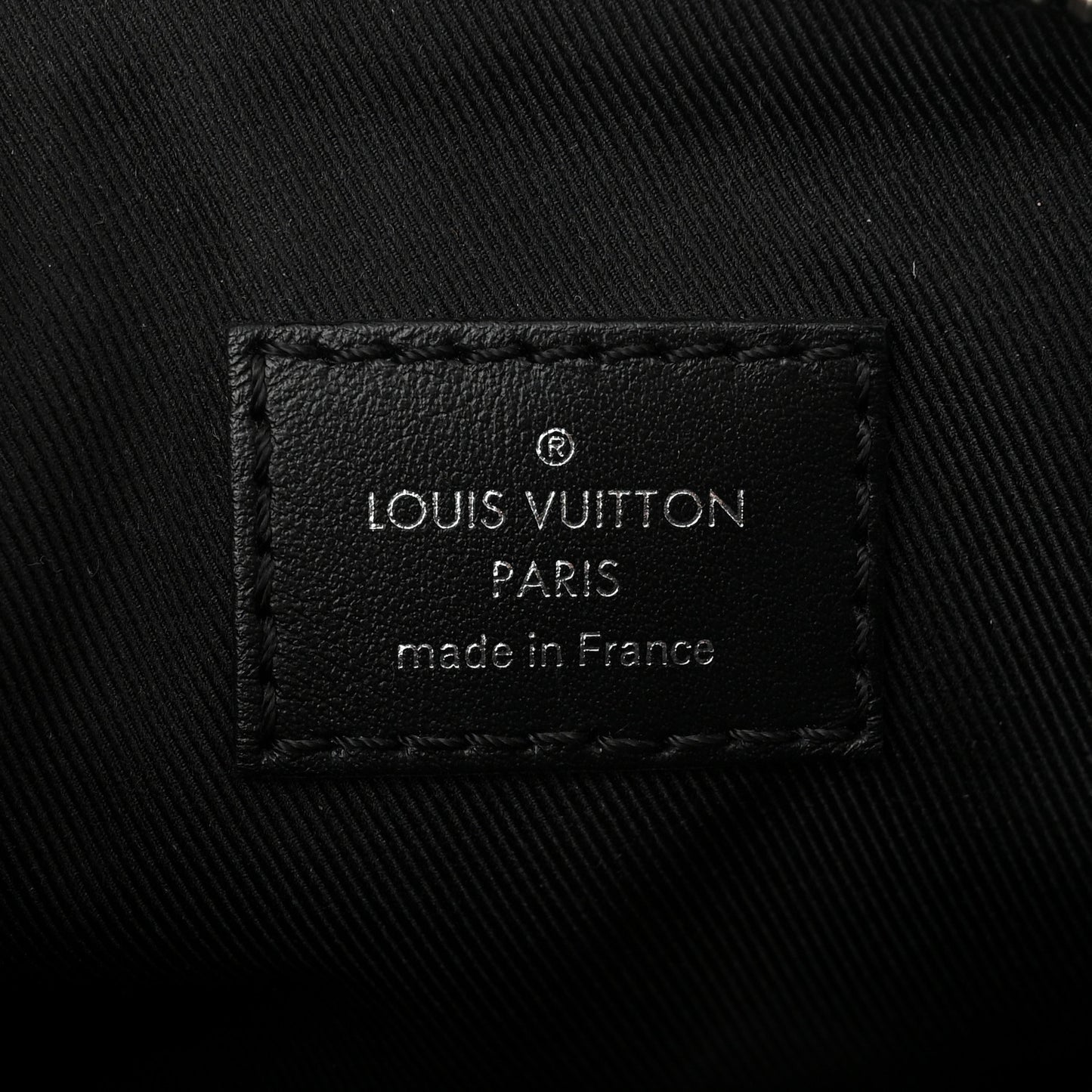 Reverse Monogram Eclipse Keepall XS Black