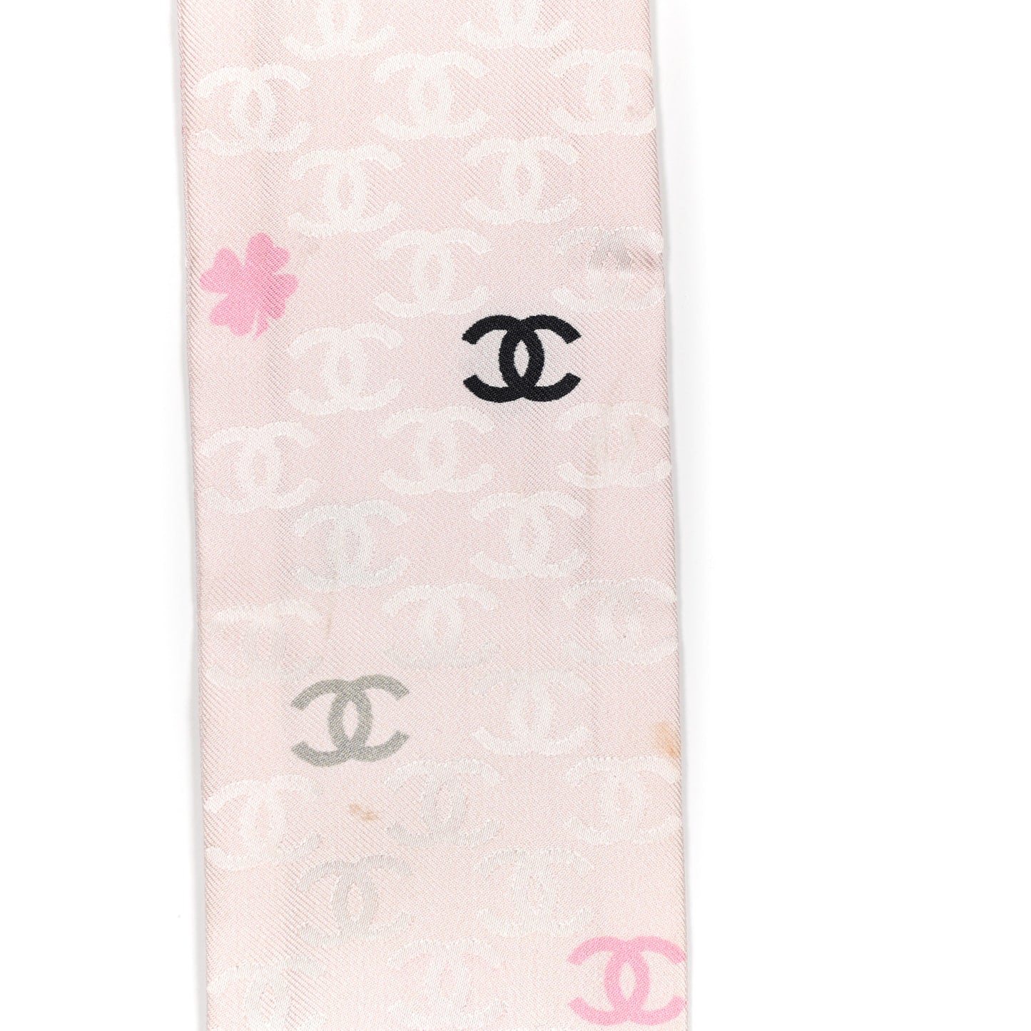Silk CC Slim Bandeau Pink Ecru Black