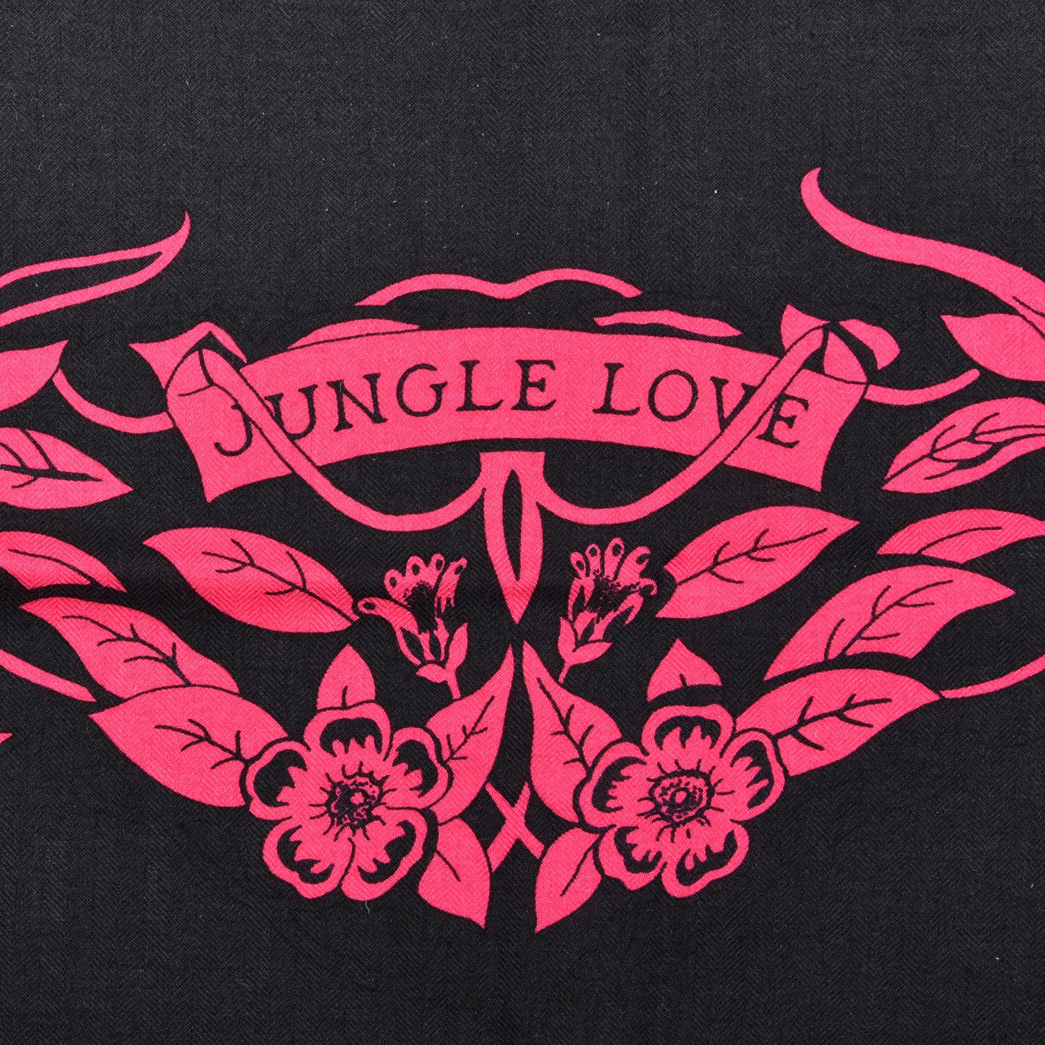 Hermes Cashmere Silk Jungle Love Tattoo Shawl 140 Black Rose Vif 2 of 6