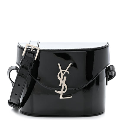Saint Laurent Patent Monogram June Box Bag Black 1 of 11