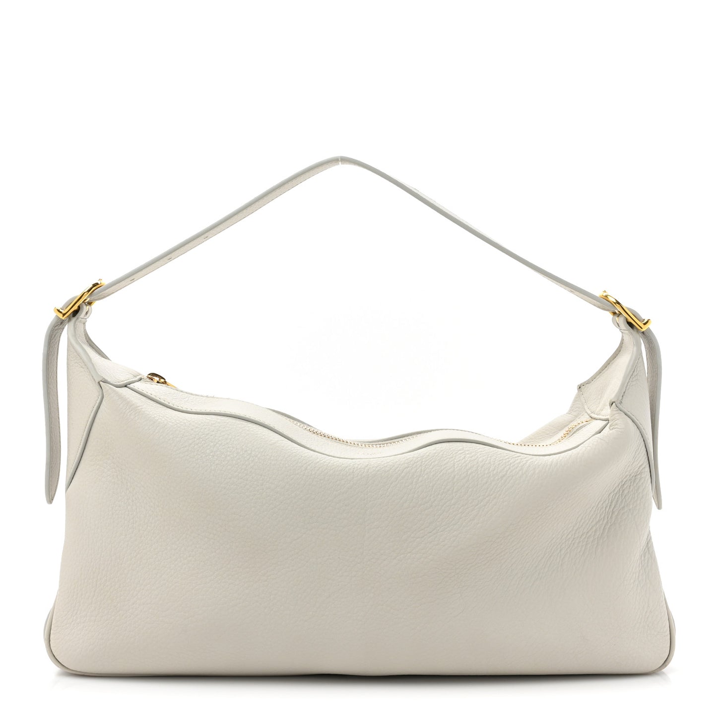 Supple Calfskin Medium Romy Shoulder Bag Rice