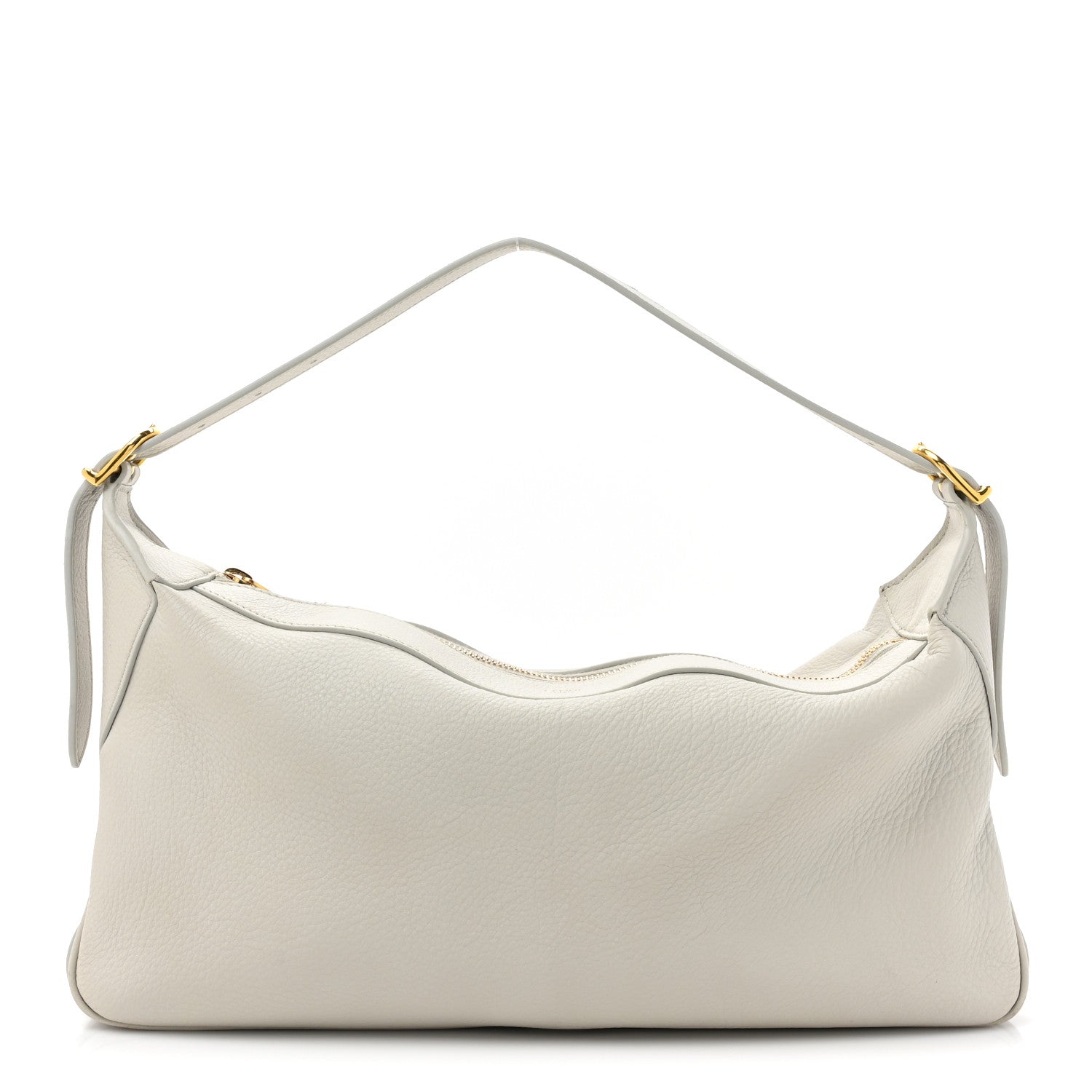 Celine Supple Calfskin Medium Romy Shoulder Bag Rice 1 of 16