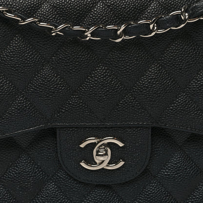 Chanel Caviar Quilted Jumbo Double Flap Black 8 of 11